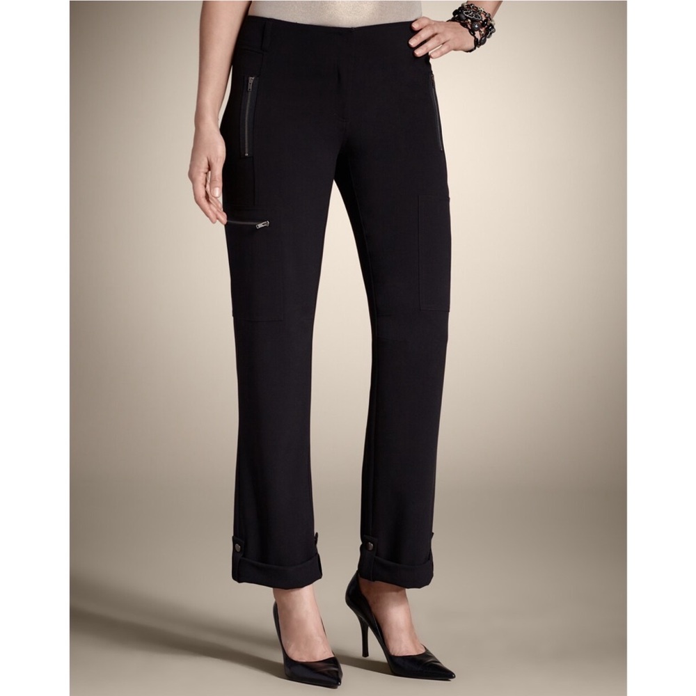 NWT Chico’s Magique The Ultimate Fit Black Cargo Pants
